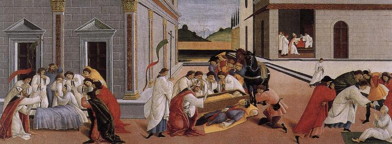 Sandro Botticelli Nobilo St. Maas three miracles China oil painting art